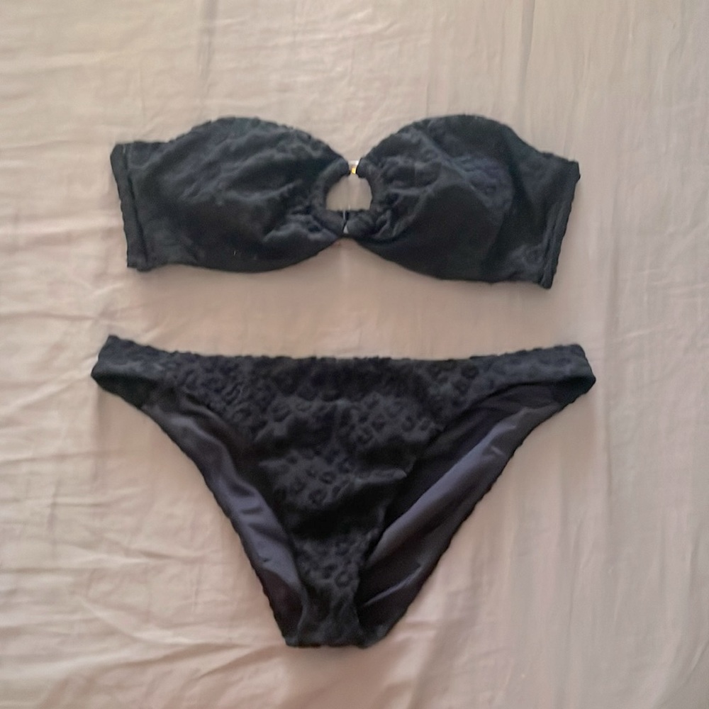 RVCA Black Bikini size Large